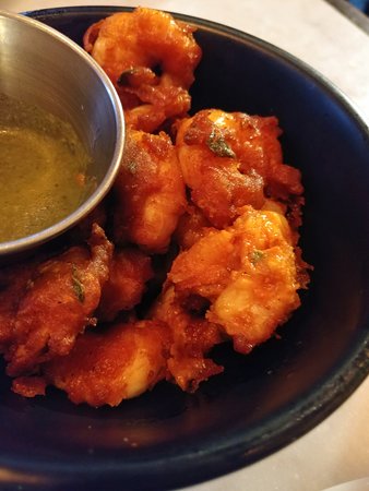 Dishoom signature dishes Chote Papad With Mango Chutney
Prawn Koliwada
Masala Prawns